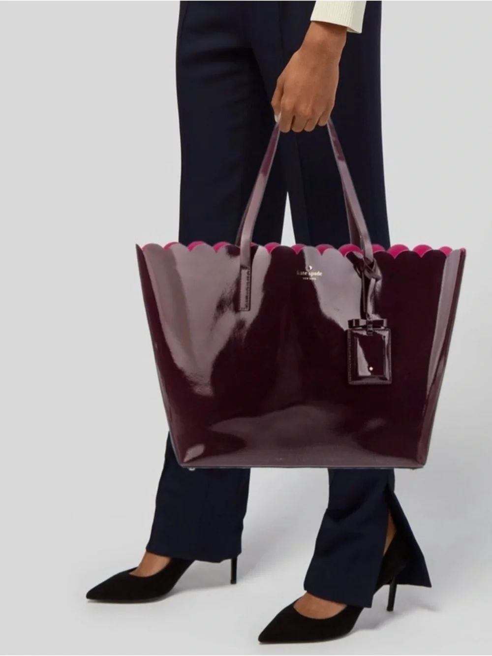 Kate Spade Lily Avenue Carrigan Bag in Deep Merlot Feminine office travel